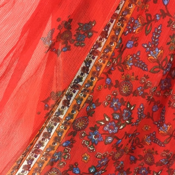 ✨Endless rose semi sheer patterned midi dress smal - Picture 7 of 7